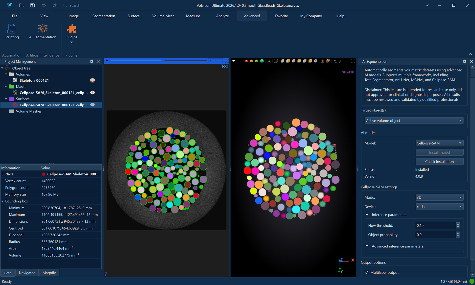 Cellpose-SAM AI Segmentation