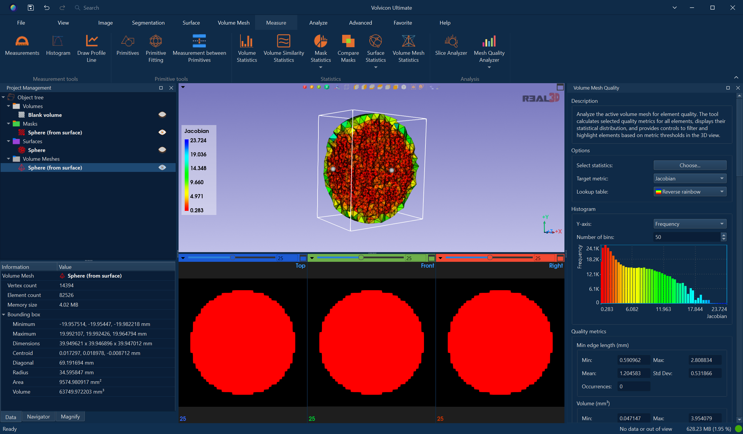 3D View and 2D Views